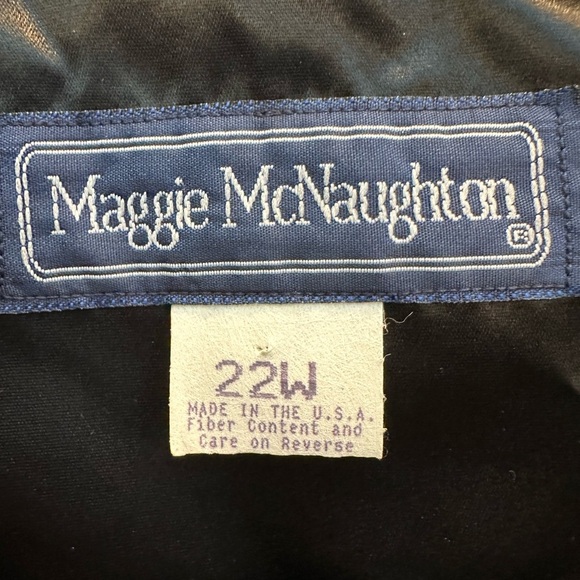 Vintage Maggie McNaughton Velvet Burnout Rose Floral Jacket Blazer Plus Size 22W - Picture 9 of 12